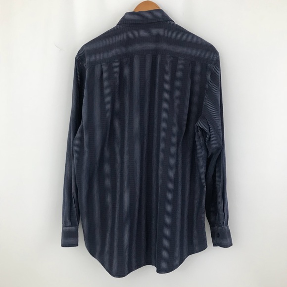Men’s Tasso Elba Blue Button Down - Picture 4 of 4